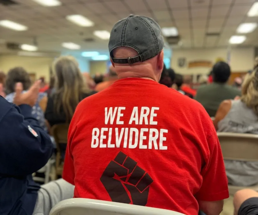 UAW Members at Stellantis Belvidere Rally